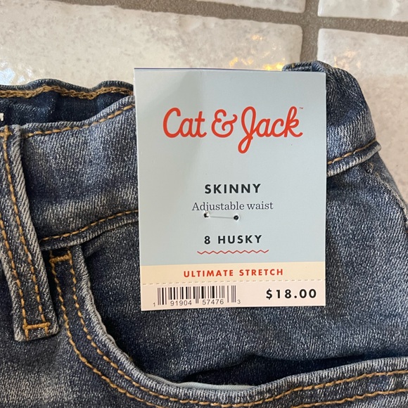 NWT Cat & Jack Boys skinny Jean - size 8 Husky - Picture 4 of 5